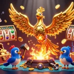 Experience the thrill of online casinos for real money australia with vibrant golden phoenix and gaming elements.